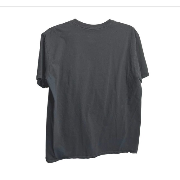 Disney Muppets Adult Large T-Shirt Black Graphic Kermit the Frog Thinking Meme - Picture 4 of 4